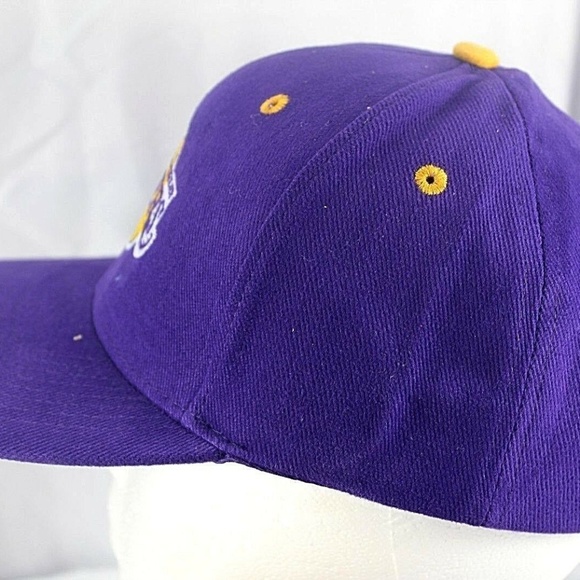 Los Angeles Lakers Purple Baseball Cap Snapback - Picture 5 of 6